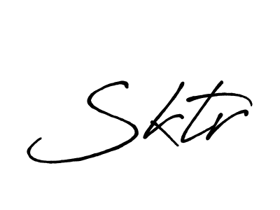 Create a beautiful signature design for name Sktr. With this signature (Antro_Vectra_Bolder) fonts, you can make a handwritten signature for free. Sktr signature style 7 images and pictures png