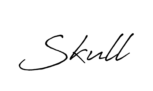 Make a beautiful signature design for name Skull. With this signature (Antro_Vectra_Bolder) style, you can create a handwritten signature for free. Skull signature style 7 images and pictures png