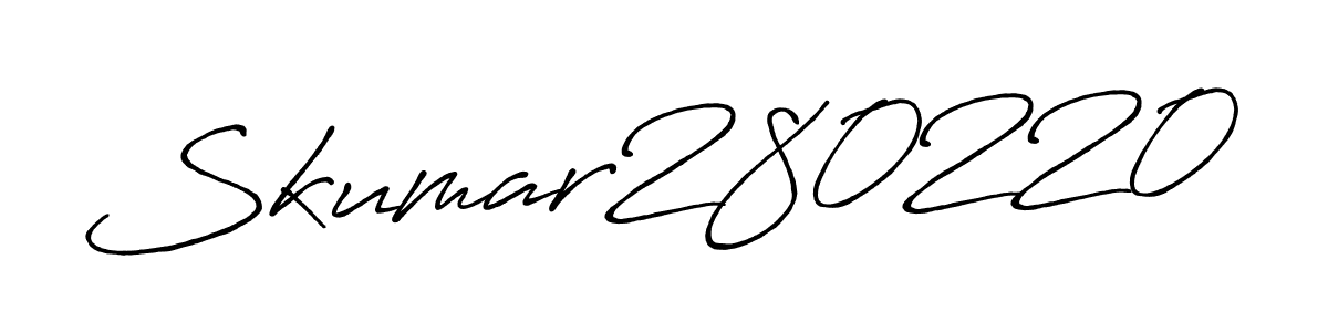 Similarly Antro_Vectra_Bolder is the best handwritten signature design. Signature creator online .You can use it as an online autograph creator for name Skumar280220. Skumar280220 signature style 7 images and pictures png