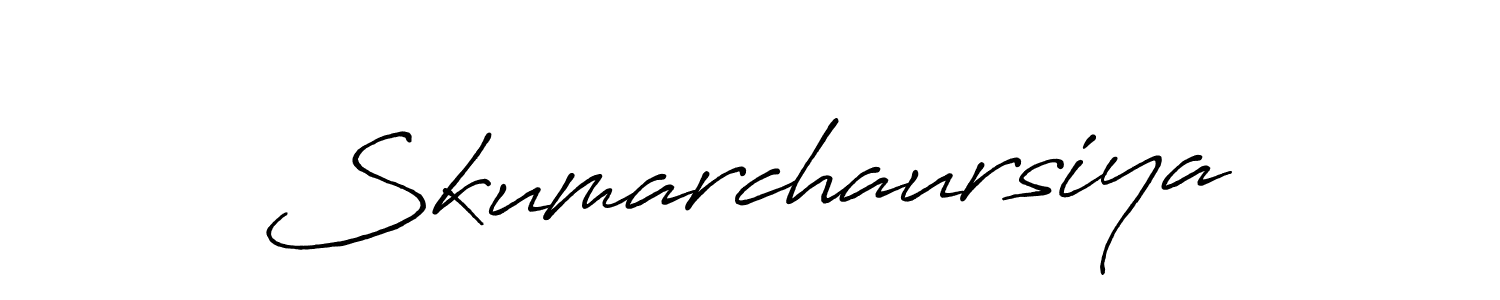 Also You can easily find your signature by using the search form. We will create Skumarchaursiya name handwritten signature images for you free of cost using Antro_Vectra_Bolder sign style. Skumarchaursiya signature style 7 images and pictures png