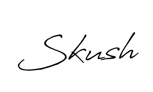Once you've used our free online signature maker to create your best signature Antro_Vectra_Bolder style, it's time to enjoy all of the benefits that Skush name signing documents. Skush signature style 7 images and pictures png