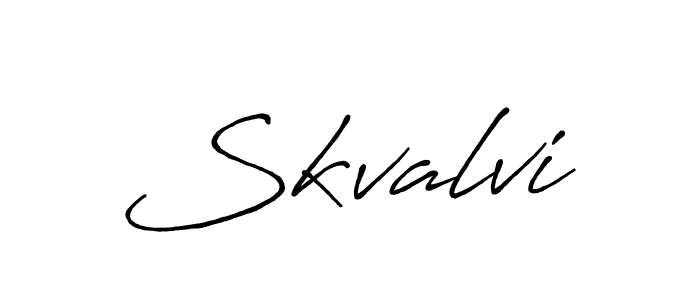 Design your own signature with our free online signature maker. With this signature software, you can create a handwritten (Antro_Vectra_Bolder) signature for name Skvalvi. Skvalvi signature style 7 images and pictures png