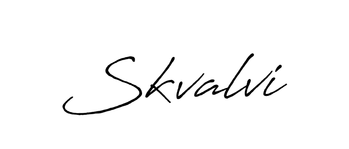 How to make Skvalvi name signature. Use Antro_Vectra_Bolder style for creating short signs online. This is the latest handwritten sign. Skvalvi signature style 7 images and pictures png