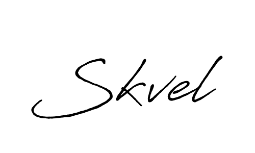 Design your own signature with our free online signature maker. With this signature software, you can create a handwritten (Antro_Vectra_Bolder) signature for name Skvel. Skvel signature style 7 images and pictures png