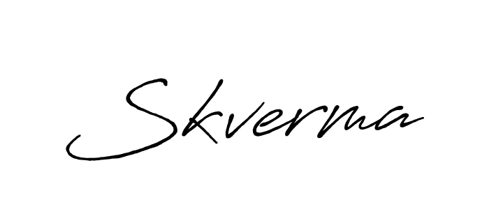 Once you've used our free online signature maker to create your best signature Antro_Vectra_Bolder style, it's time to enjoy all of the benefits that Skverma name signing documents. Skverma signature style 7 images and pictures png