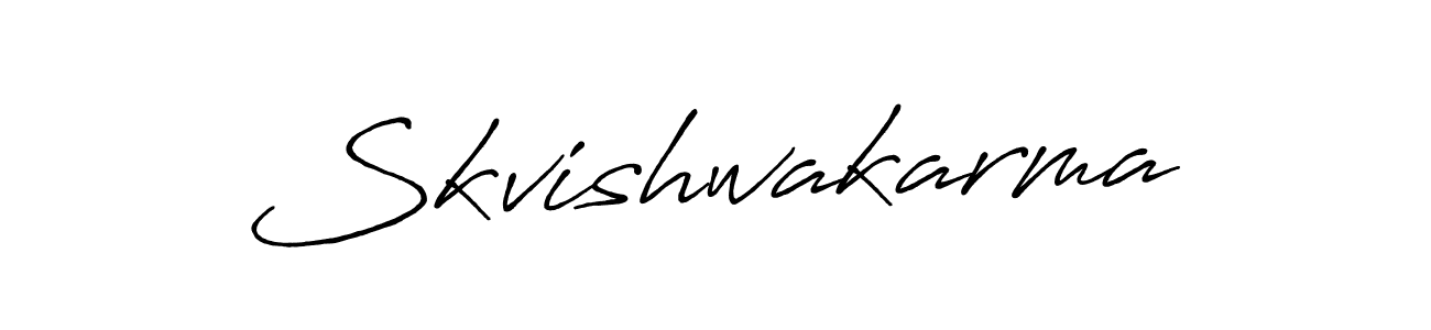 Create a beautiful signature design for name Skvishwakarma. With this signature (Antro_Vectra_Bolder) fonts, you can make a handwritten signature for free. Skvishwakarma signature style 7 images and pictures png