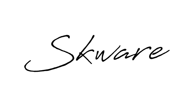 How to make Skware name signature. Use Antro_Vectra_Bolder style for creating short signs online. This is the latest handwritten sign. Skware signature style 7 images and pictures png