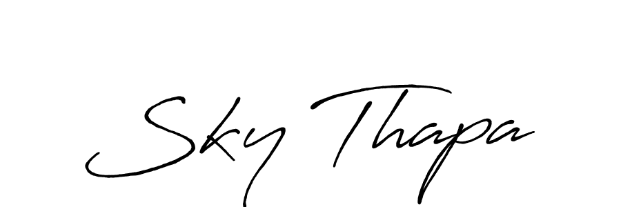 Here are the top 10 professional signature styles for the name Sky Thapa. These are the best autograph styles you can use for your name. Sky Thapa signature style 7 images and pictures png