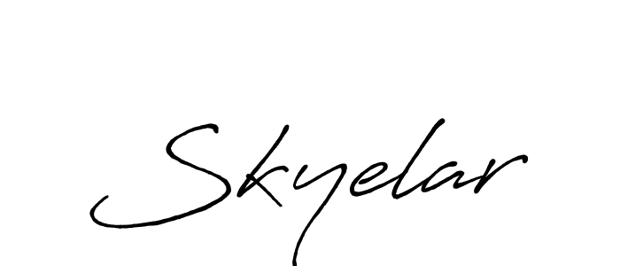 It looks lik you need a new signature style for name Skyelar. Design unique handwritten (Antro_Vectra_Bolder) signature with our free signature maker in just a few clicks. Skyelar signature style 7 images and pictures png