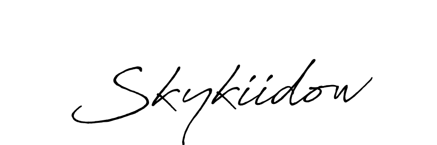 Antro_Vectra_Bolder is a professional signature style that is perfect for those who want to add a touch of class to their signature. It is also a great choice for those who want to make their signature more unique. Get Skykiidow name to fancy signature for free. Skykiidow signature style 7 images and pictures png