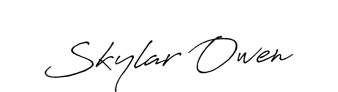 Antro_Vectra_Bolder is a professional signature style that is perfect for those who want to add a touch of class to their signature. It is also a great choice for those who want to make their signature more unique. Get Skylar Owen name to fancy signature for free. Skylar Owen signature style 7 images and pictures png