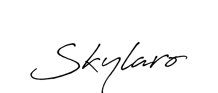 The best way (Antro_Vectra_Bolder) to make a short signature is to pick only two or three words in your name. The name Skylaro include a total of six letters. For converting this name. Skylaro signature style 7 images and pictures png