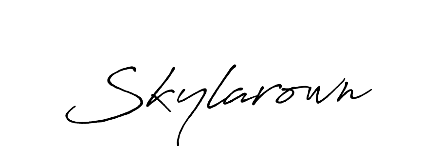 Also You can easily find your signature by using the search form. We will create Skylarown name handwritten signature images for you free of cost using Antro_Vectra_Bolder sign style. Skylarown signature style 7 images and pictures png