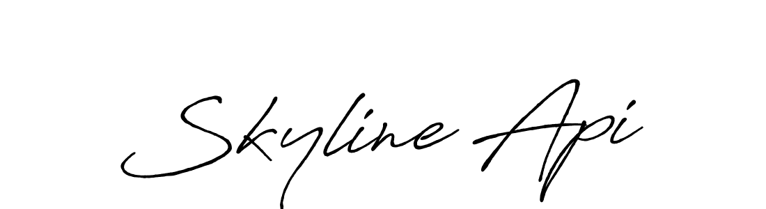 How to make Skyline Api name signature. Use Antro_Vectra_Bolder style for creating short signs online. This is the latest handwritten sign. Skyline Api signature style 7 images and pictures png