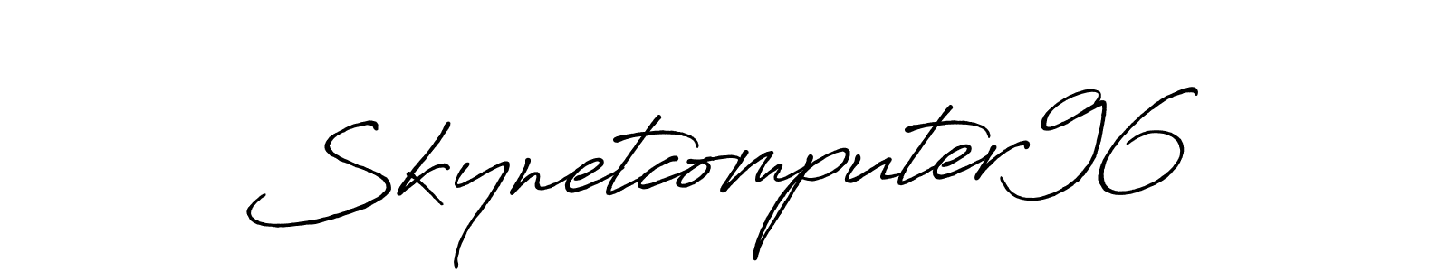 Similarly Antro_Vectra_Bolder is the best handwritten signature design. Signature creator online .You can use it as an online autograph creator for name Skynetcomputer96. Skynetcomputer96 signature style 7 images and pictures png