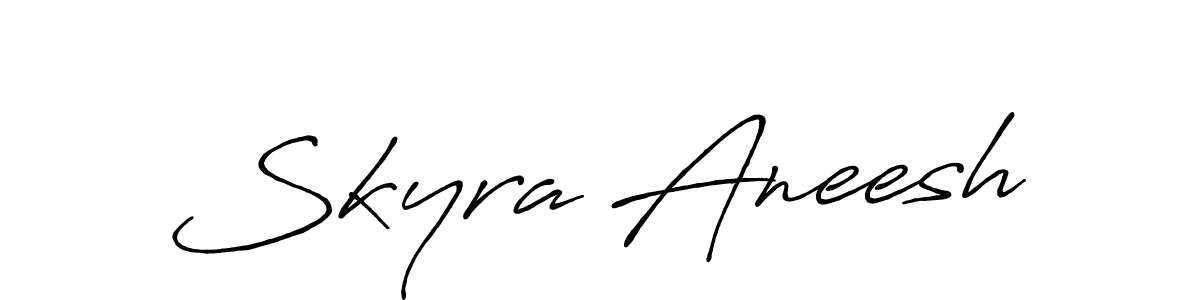 You can use this online signature creator to create a handwritten signature for the name Skyra Aneesh. This is the best online autograph maker. Skyra Aneesh signature style 7 images and pictures png