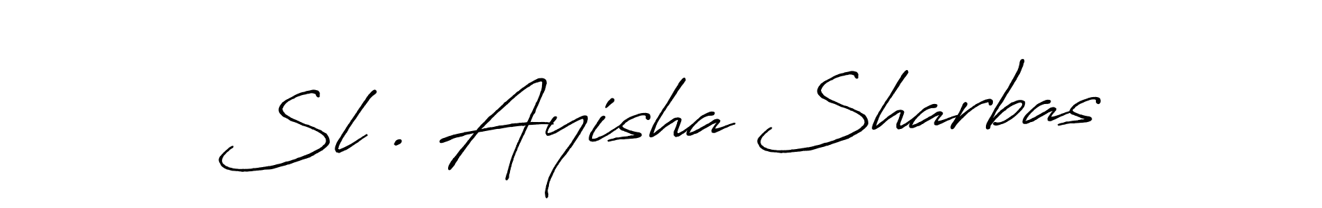 Also we have Sl . Ayisha Sharbas name is the best signature style. Create professional handwritten signature collection using Antro_Vectra_Bolder autograph style. Sl . Ayisha Sharbas signature style 7 images and pictures png