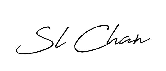 Also we have Sl Chan name is the best signature style. Create professional handwritten signature collection using Antro_Vectra_Bolder autograph style. Sl Chan signature style 7 images and pictures png