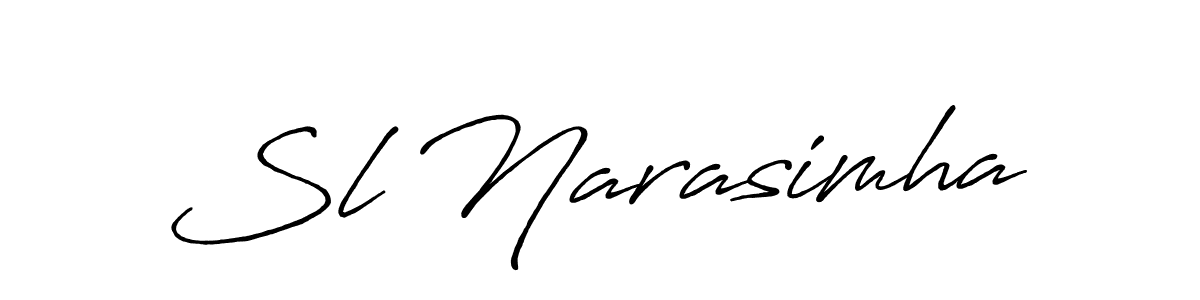 Similarly Antro_Vectra_Bolder is the best handwritten signature design. Signature creator online .You can use it as an online autograph creator for name Sl Narasimha. Sl Narasimha signature style 7 images and pictures png