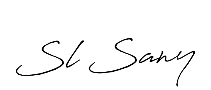 Design your own signature with our free online signature maker. With this signature software, you can create a handwritten (Antro_Vectra_Bolder) signature for name Sl Sany. Sl Sany signature style 7 images and pictures png