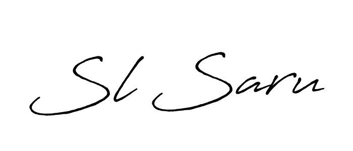 You should practise on your own different ways (Antro_Vectra_Bolder) to write your name (Sl Saru) in signature. don't let someone else do it for you. Sl Saru signature style 7 images and pictures png