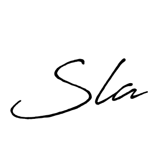 if you are searching for the best signature style for your name Sla. so please give up your signature search. here we have designed multiple signature styles  using Antro_Vectra_Bolder. Sla signature style 7 images and pictures png