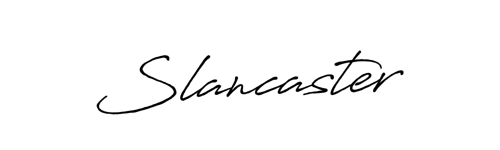 Create a beautiful signature design for name Slancaster. With this signature (Antro_Vectra_Bolder) fonts, you can make a handwritten signature for free. Slancaster signature style 7 images and pictures png