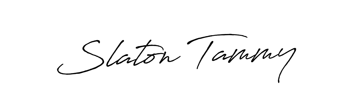 Also You can easily find your signature by using the search form. We will create Slaton Tammy name handwritten signature images for you free of cost using Antro_Vectra_Bolder sign style. Slaton Tammy signature style 7 images and pictures png