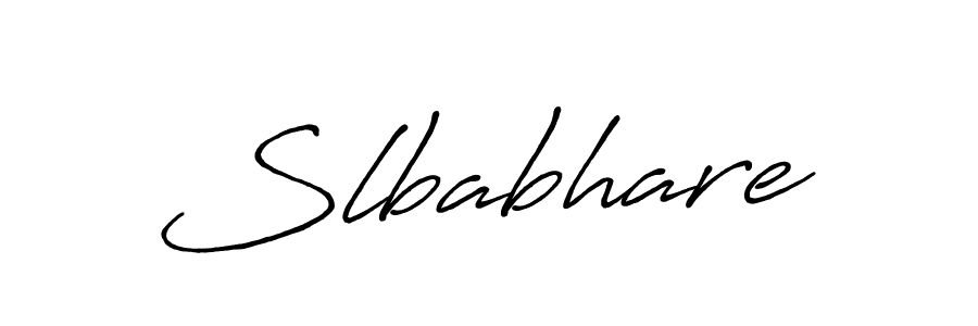 Make a beautiful signature design for name Slbabhare. With this signature (Antro_Vectra_Bolder) style, you can create a handwritten signature for free. Slbabhare signature style 7 images and pictures png