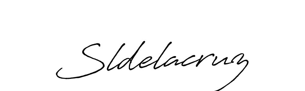 Design your own signature with our free online signature maker. With this signature software, you can create a handwritten (Antro_Vectra_Bolder) signature for name Sldelacruz. Sldelacruz signature style 7 images and pictures png