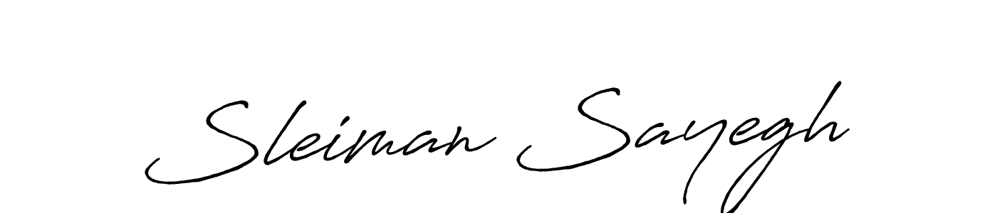 How to make Sleiman Sayegh signature? Antro_Vectra_Bolder is a professional autograph style. Create handwritten signature for Sleiman Sayegh name. Sleiman Sayegh signature style 7 images and pictures png