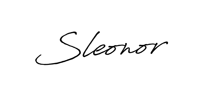 How to make Sleonor signature? Antro_Vectra_Bolder is a professional autograph style. Create handwritten signature for Sleonor name. Sleonor signature style 7 images and pictures png