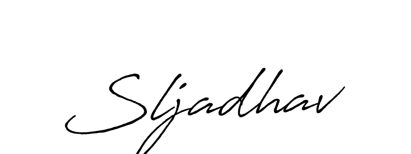 Create a beautiful signature design for name Sljadhav. With this signature (Antro_Vectra_Bolder) fonts, you can make a handwritten signature for free. Sljadhav signature style 7 images and pictures png