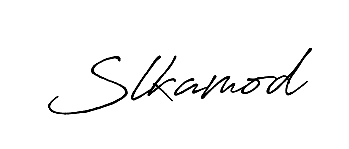 How to make Slkamod signature? Antro_Vectra_Bolder is a professional autograph style. Create handwritten signature for Slkamod name. Slkamod signature style 7 images and pictures png