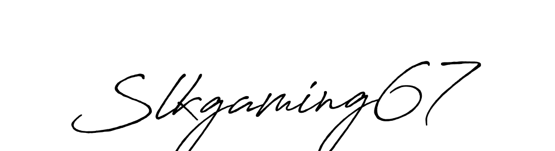 The best way (Antro_Vectra_Bolder) to make a short signature is to pick only two or three words in your name. The name Slkgaming67 include a total of six letters. For converting this name. Slkgaming67 signature style 7 images and pictures png