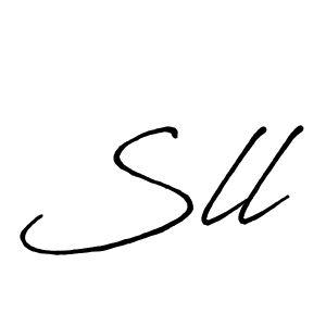 Create a beautiful signature design for name Sll. With this signature (Antro_Vectra_Bolder) fonts, you can make a handwritten signature for free. Sll signature style 7 images and pictures png