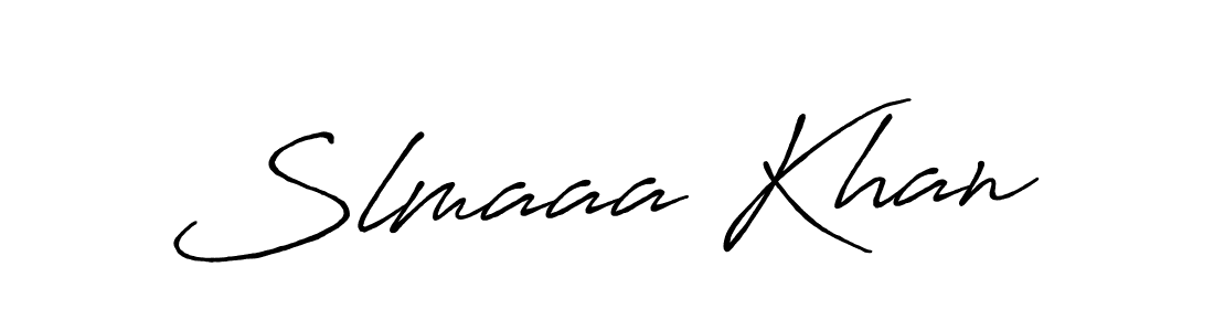 Slmaaa Khan stylish signature style. Best Handwritten Sign (Antro_Vectra_Bolder) for my name. Handwritten Signature Collection Ideas for my name Slmaaa Khan. Slmaaa Khan signature style 7 images and pictures png