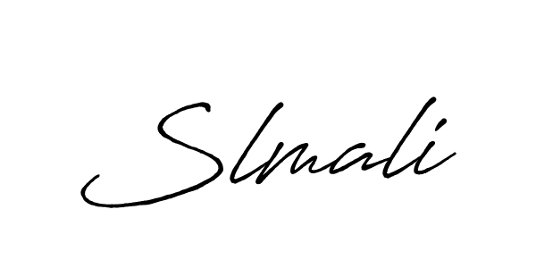 Design your own signature with our free online signature maker. With this signature software, you can create a handwritten (Antro_Vectra_Bolder) signature for name Slmali. Slmali signature style 7 images and pictures png