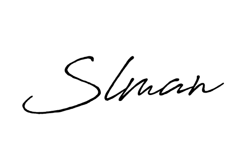 The best way (Antro_Vectra_Bolder) to make a short signature is to pick only two or three words in your name. The name Slman include a total of six letters. For converting this name. Slman signature style 7 images and pictures png