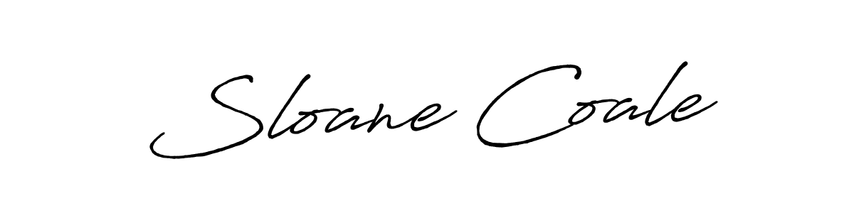 Create a beautiful signature design for name Sloane Coale. With this signature (Antro_Vectra_Bolder) fonts, you can make a handwritten signature for free. Sloane Coale signature style 7 images and pictures png