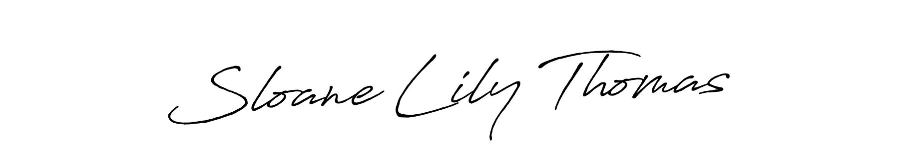 How to make Sloane Lily Thomas signature? Antro_Vectra_Bolder is a professional autograph style. Create handwritten signature for Sloane Lily Thomas name. Sloane Lily Thomas signature style 7 images and pictures png