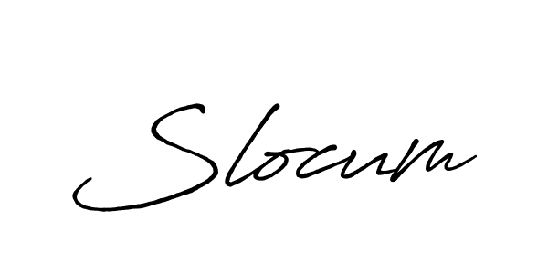 How to make Slocum signature? Antro_Vectra_Bolder is a professional autograph style. Create handwritten signature for Slocum name. Slocum signature style 7 images and pictures png