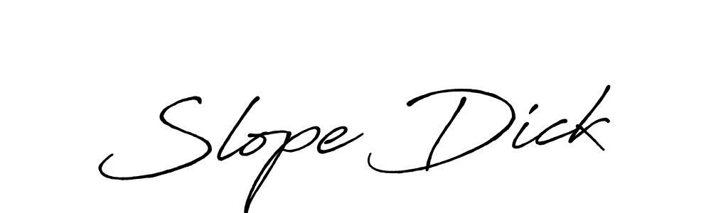 The best way (Antro_Vectra_Bolder) to make a short signature is to pick only two or three words in your name. The name Slope Dick include a total of six letters. For converting this name. Slope Dick signature style 7 images and pictures png