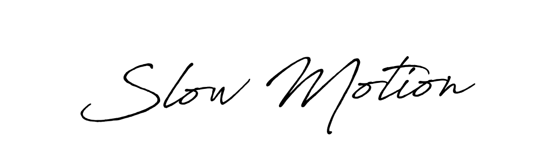 Similarly Antro_Vectra_Bolder is the best handwritten signature design. Signature creator online .You can use it as an online autograph creator for name Slow Motion. Slow Motion signature style 7 images and pictures png