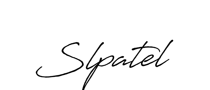 How to make Slpatel signature? Antro_Vectra_Bolder is a professional autograph style. Create handwritten signature for Slpatel name. Slpatel signature style 7 images and pictures png