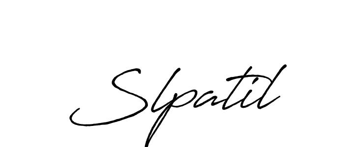Use a signature maker to create a handwritten signature online. With this signature software, you can design (Antro_Vectra_Bolder) your own signature for name Slpatil. Slpatil signature style 7 images and pictures png