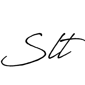 Also You can easily find your signature by using the search form. We will create Slt name handwritten signature images for you free of cost using Antro_Vectra_Bolder sign style. Slt signature style 7 images and pictures png