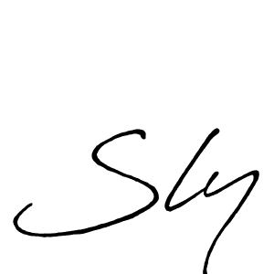 You should practise on your own different ways (Antro_Vectra_Bolder) to write your name (Sly) in signature. don't let someone else do it for you. Sly signature style 7 images and pictures png