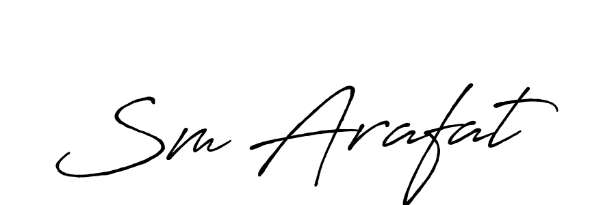 Make a beautiful signature design for name Sm Arafat. With this signature (Antro_Vectra_Bolder) style, you can create a handwritten signature for free. Sm Arafat signature style 7 images and pictures png