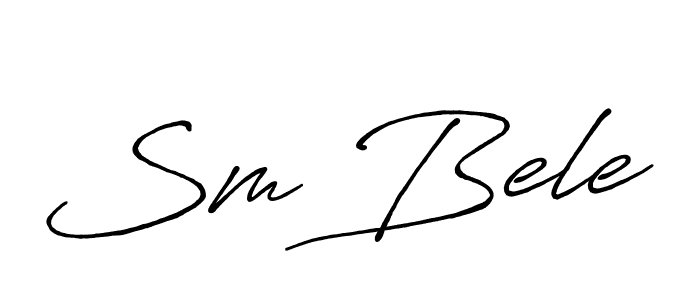 Make a beautiful signature design for name Sm Bele. Use this online signature maker to create a handwritten signature for free. Sm Bele signature style 7 images and pictures png
